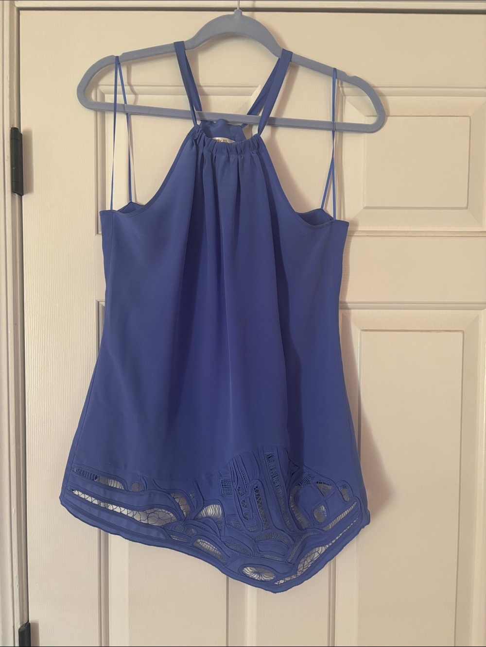 Women’s Periwinkle Halter Neck Tank Top